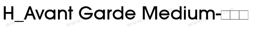 H_Avant Garde Medium字体转换